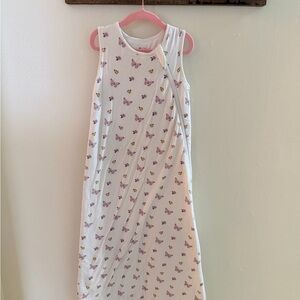 Kyte BABY White and Purple Butterfly Sleep Sack